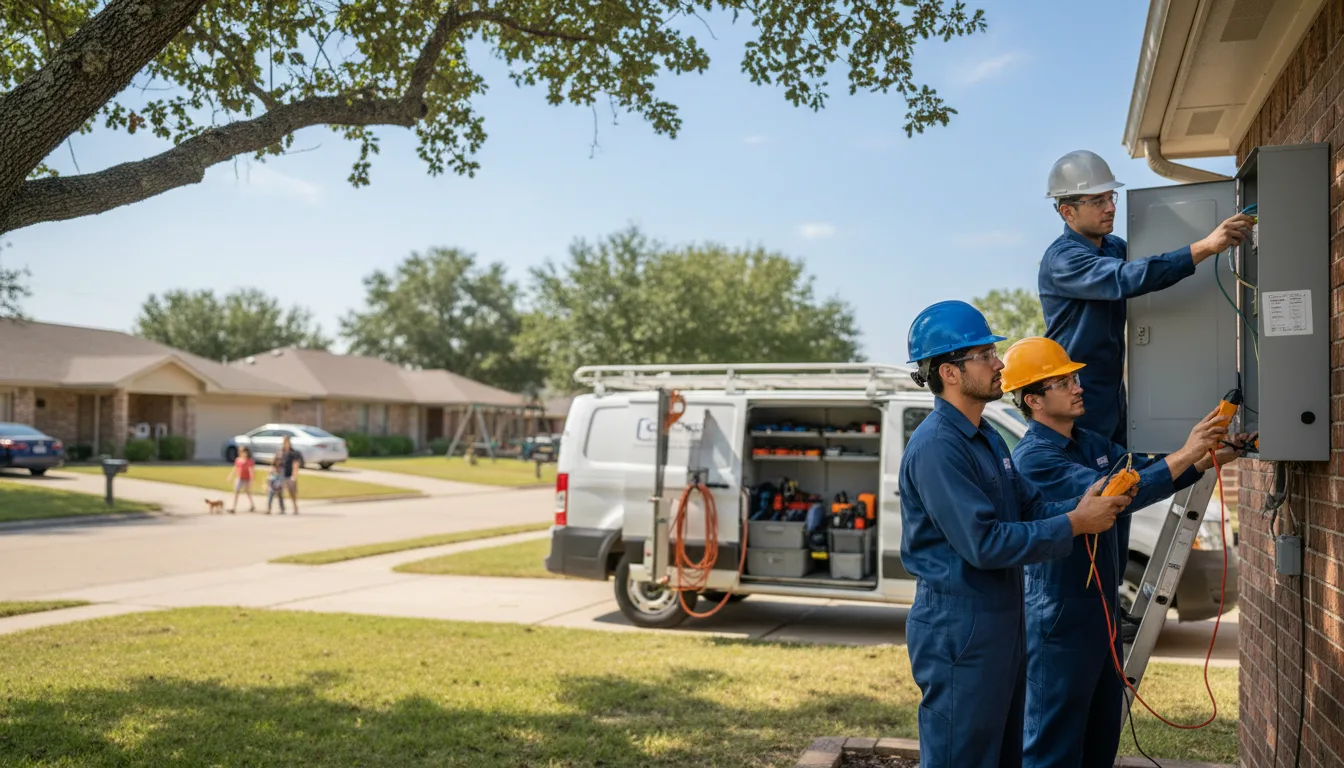 Certified electrician providing emergency electrical services in Hoxie, AR